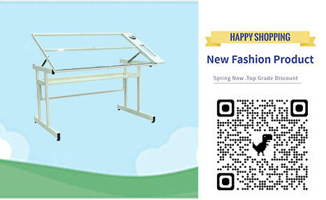 DT0042 Учебна мебел – стъклена чертожна маса