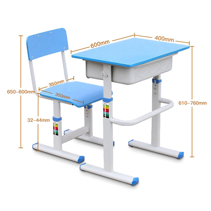 Conjunto de Mesa e Cadeira Estudantil com Altura Ajustável SS0281