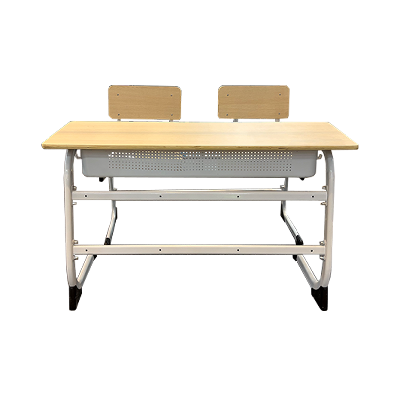 SS0185-1 Conjunto de Mesa e Cadeira Escolar Dupla em Madeira