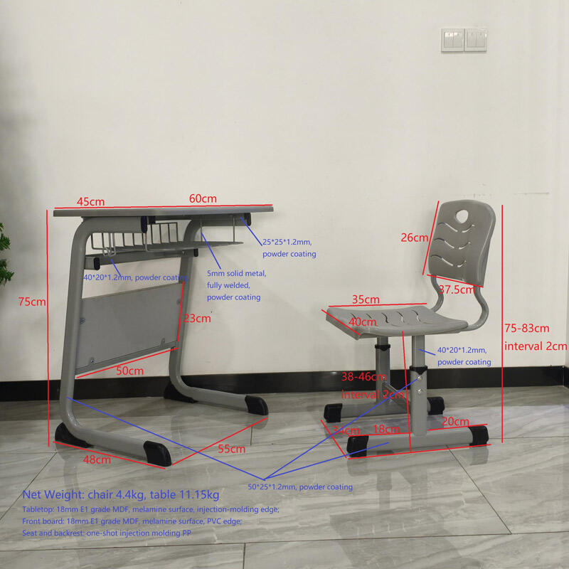 SS0285 Classroom Student Desk and Chair Set