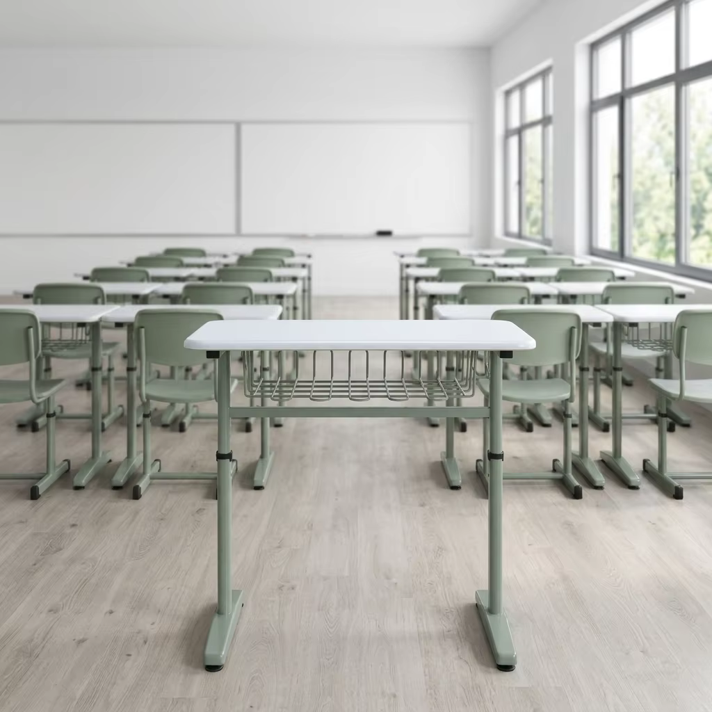 md0153 height adjustable primary school student desk-1
