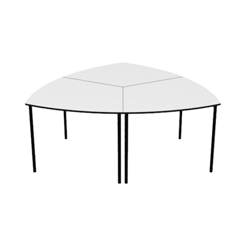 AT0106 Wooden 6 Seat Combination Study Table Set