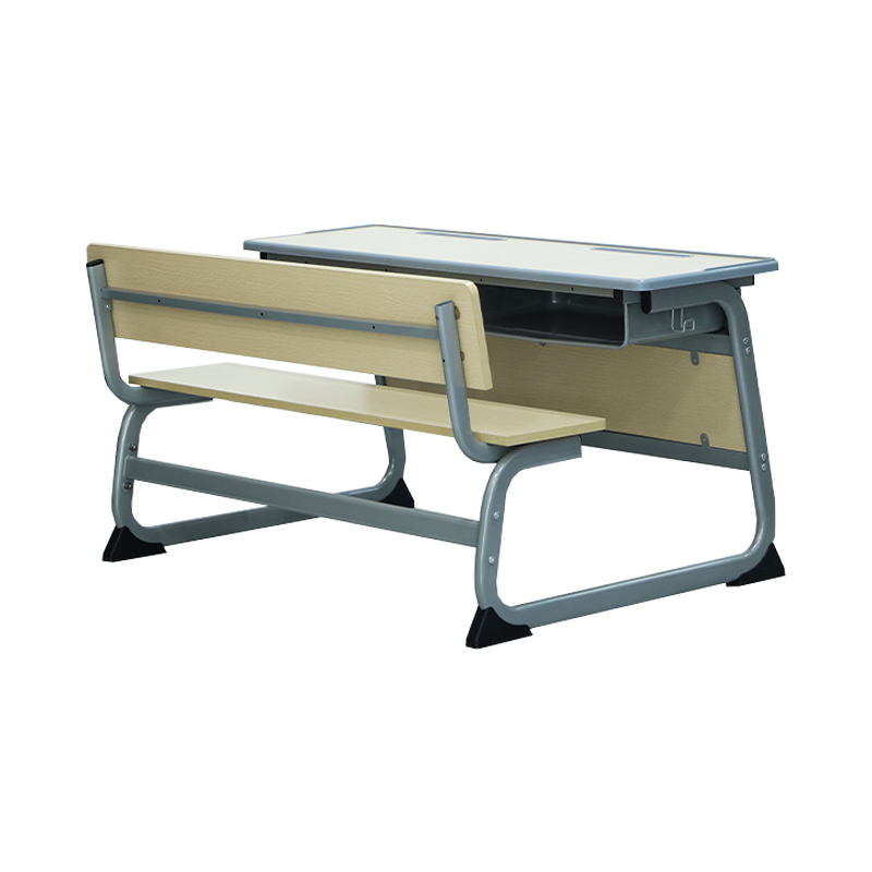 SS0283-1 Mesa e Cadeira para Alunos com Banco em Madeira e Metal