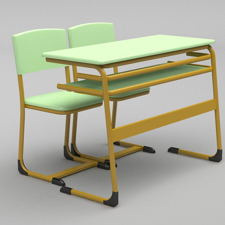 SS0238 Double Student Study Desk & Chair Set