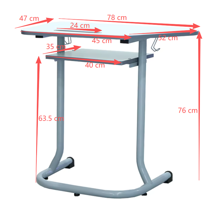 SS0236 – Бюрото за класна стая със стоманени крака