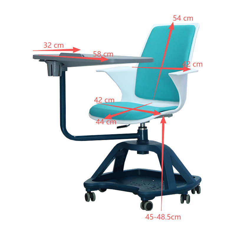 Ученически стол EC0048 с 360° завъртане и писмена плочка