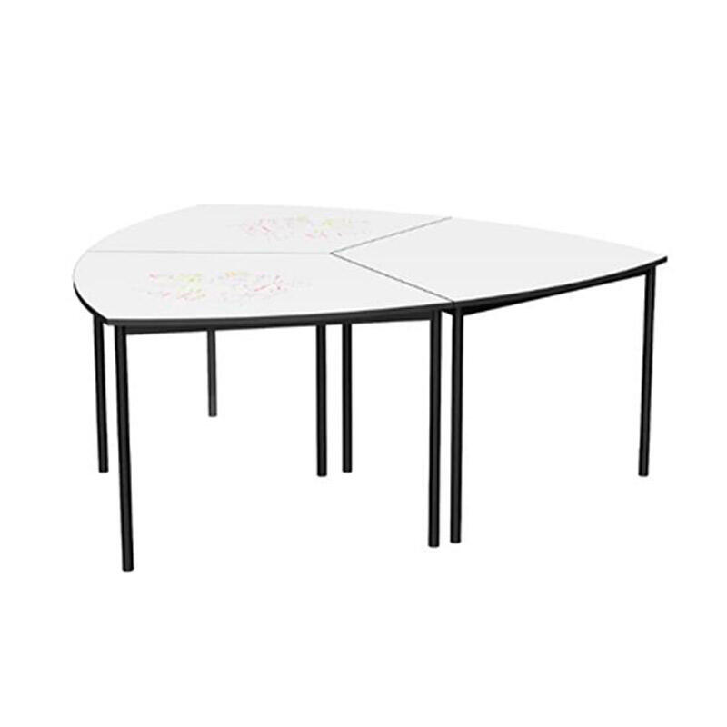 AT0106 Wooden 6 Seat Combination Study Table Set | Activity Table