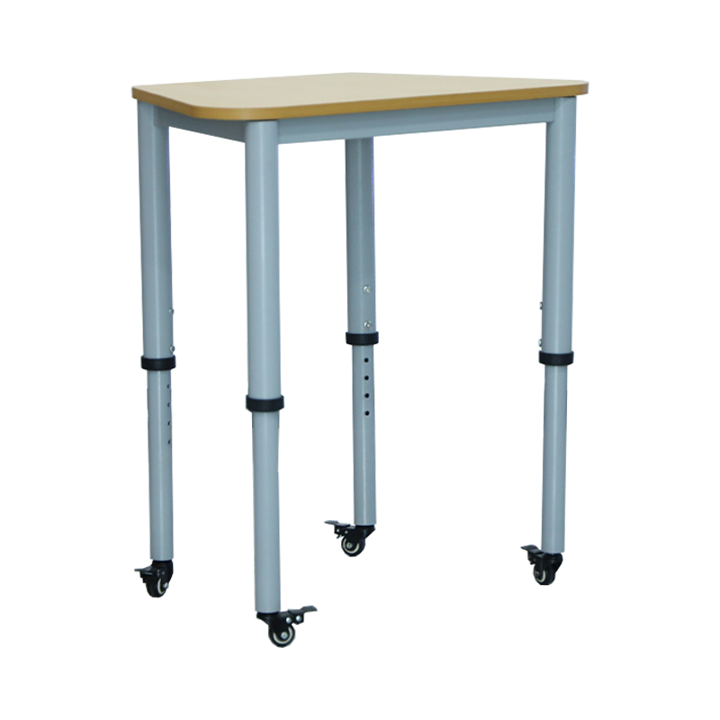 AT0112 Училищна мебел – височинно регулируема трапецовидна маса