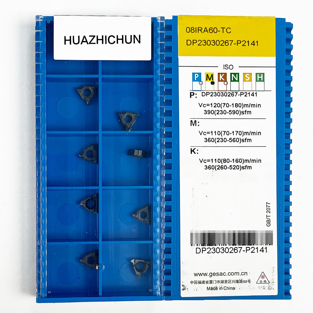 HUAZHICHUN 08IRA60-TC GM3225 Ferramenta de fresa de pastilhas de carboneto