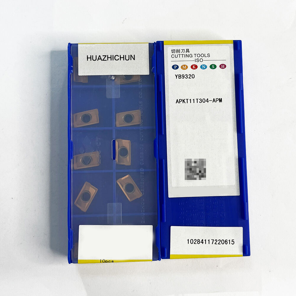 HUAZHICHUN 10pcs APKT11T304- APM YB9302 Original carbide insert with the best quality