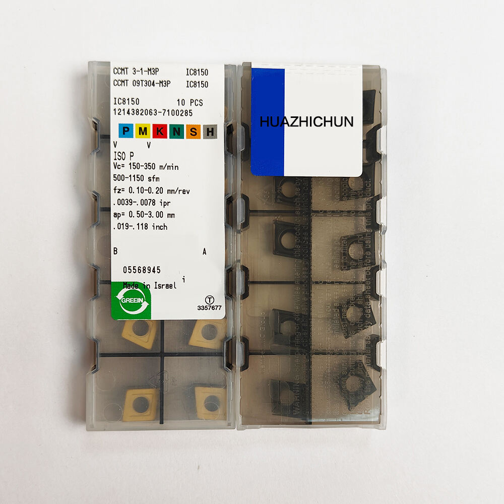 HUAZHICHUN CCMT 09T304-M3P IC8150 Milling Inserts Turning Tools