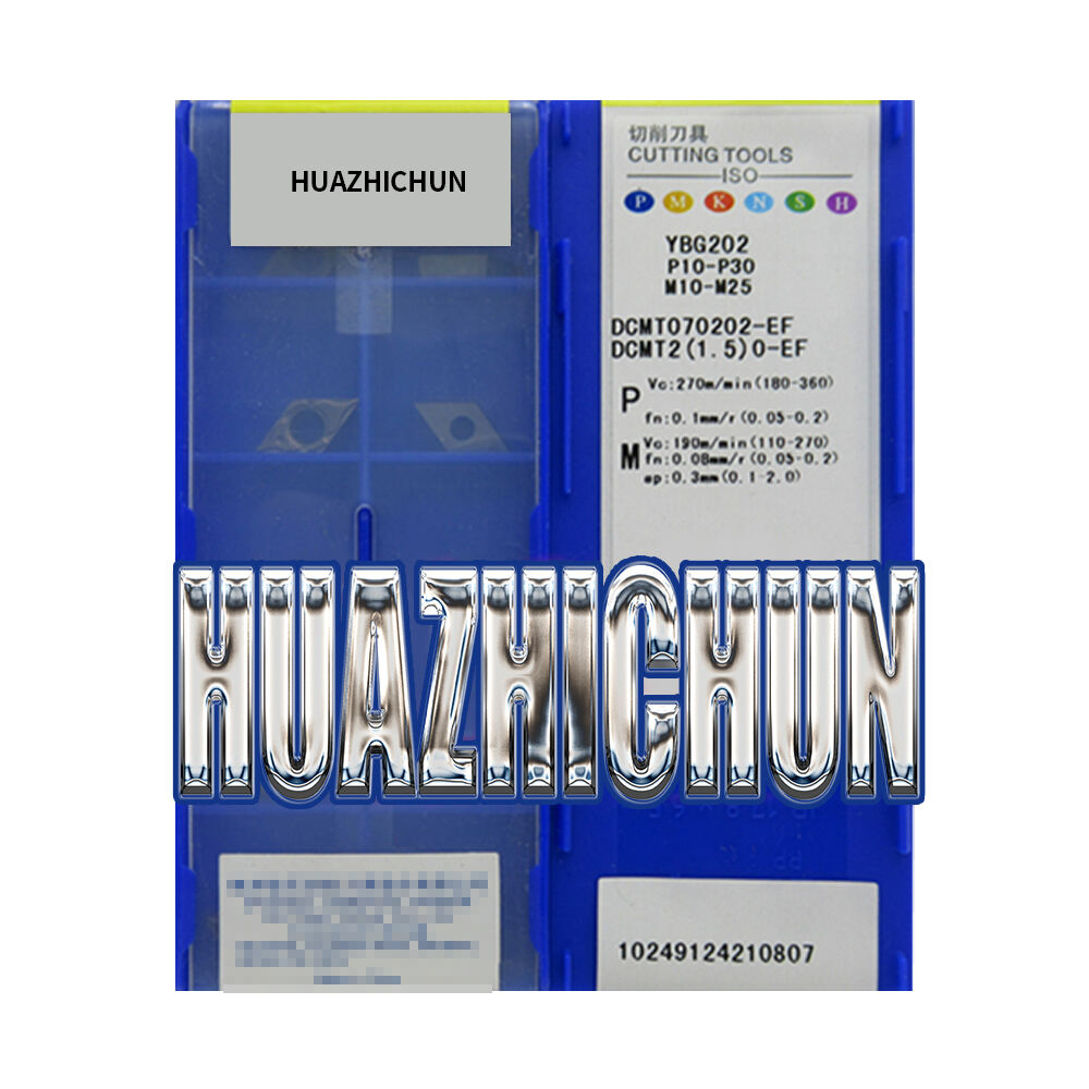 HUAZHICHUN YBG202 YBG205 DCMT070202-EF Carbide Inserts For Stainless Steel