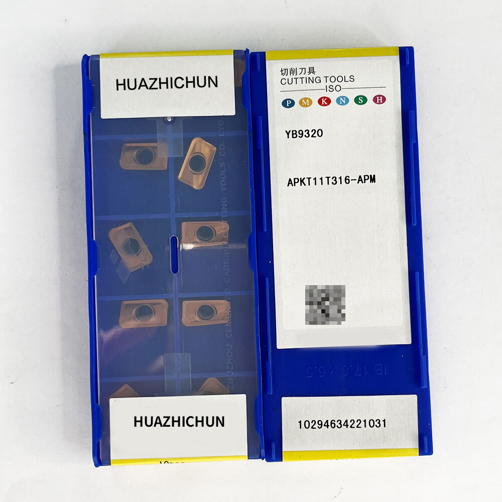 HUAZHICHUN 10pcs APKT11 T316-APM YB9320 Original carbide insert with the best quality