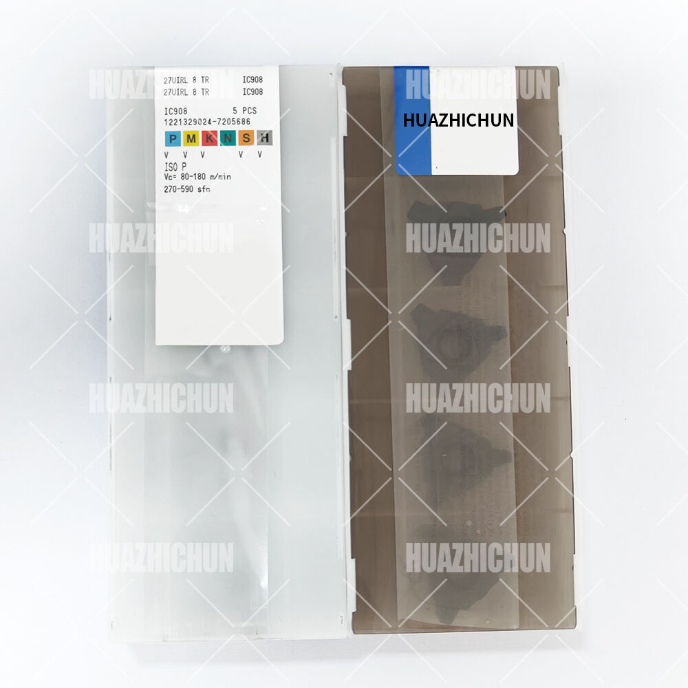 HUAZHICHUN 27UIRL 8 TR IC908 Carbide CNC Lathe Thread Turning Inserts For Thread Turning Toolholder