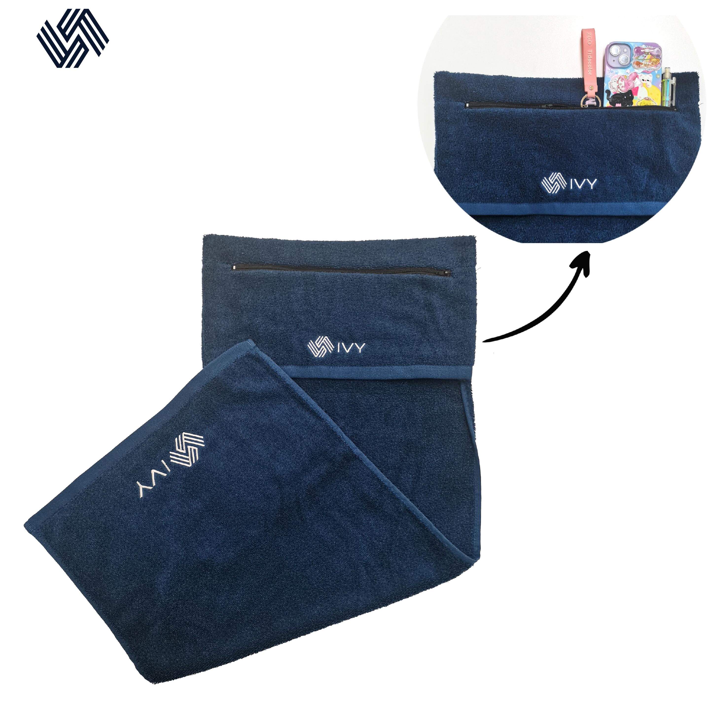 gym towel with pocket