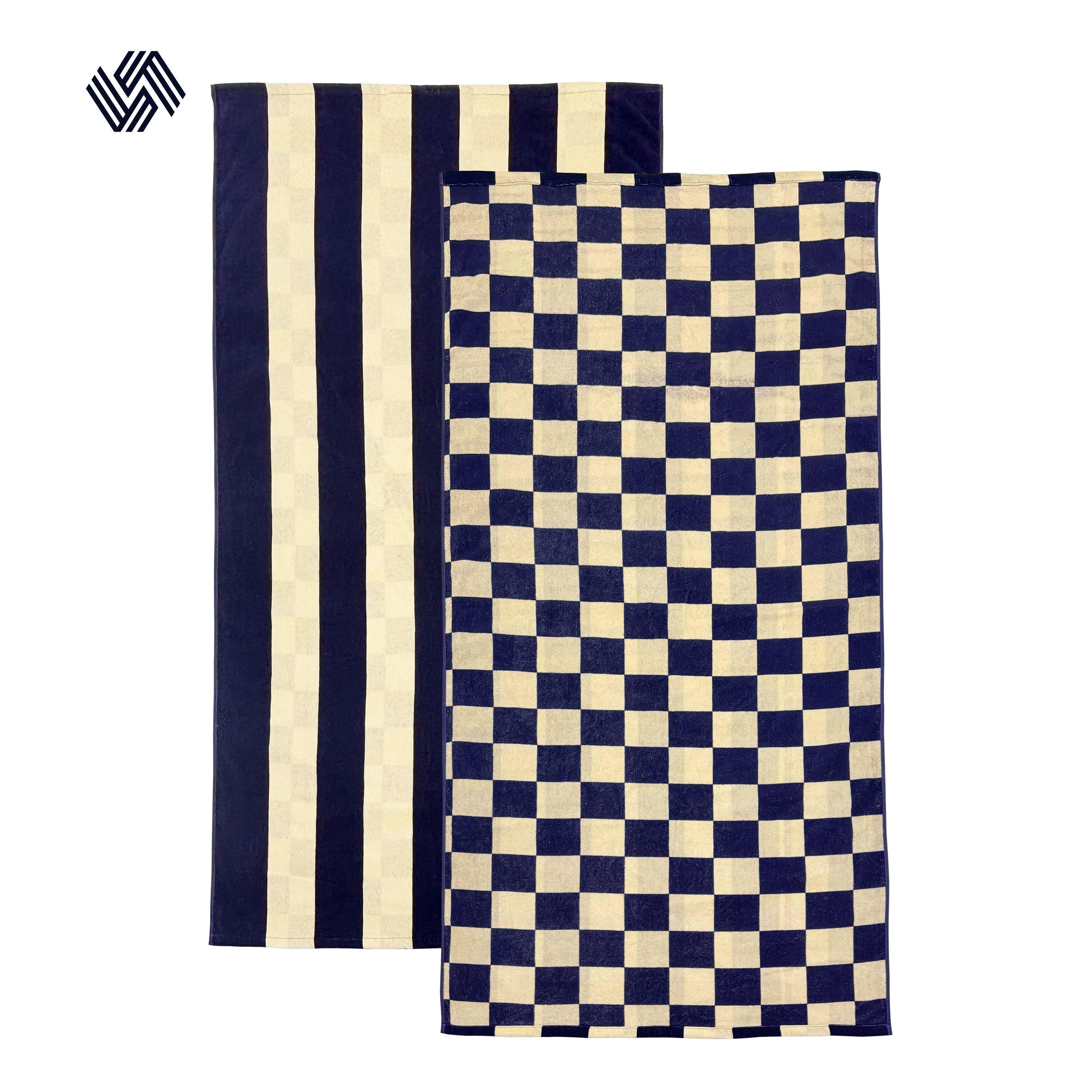 Lüks Baskılı Pamuklu Plaj Havlusu