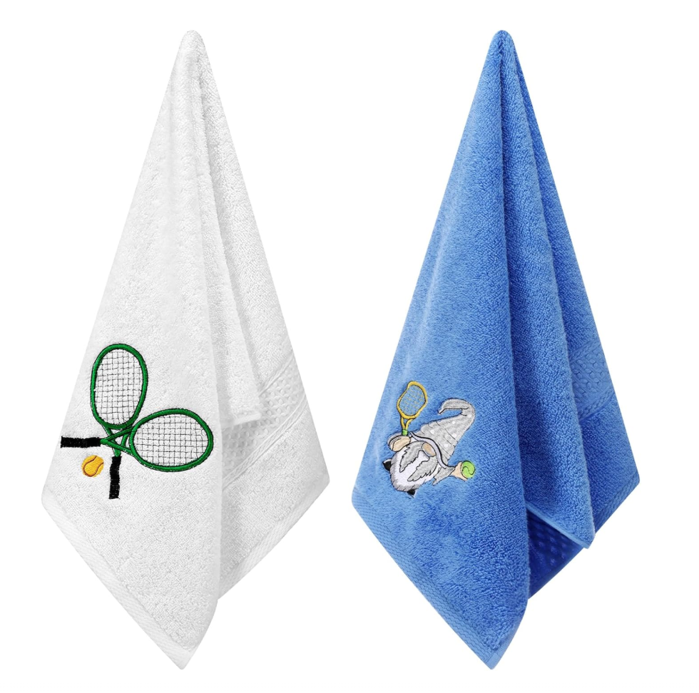 Хлопковое спортивное полотенце с вышитым логотипом