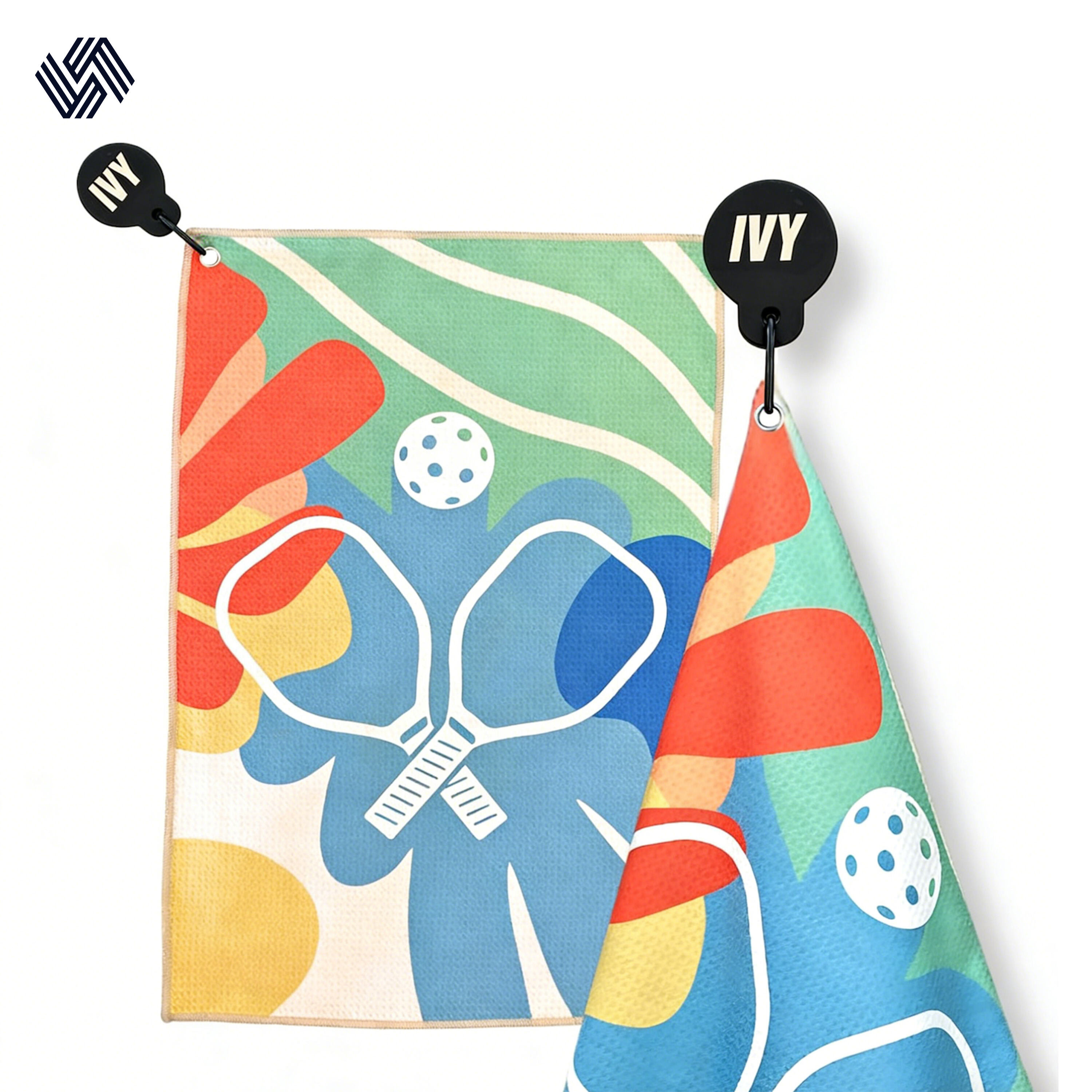 Serviette pour pickleball avec aimant