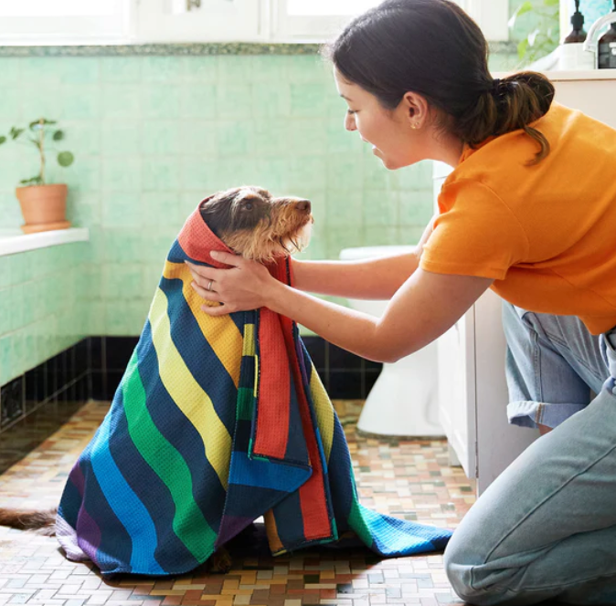 Полотенце для домашних животных с вафельным узором