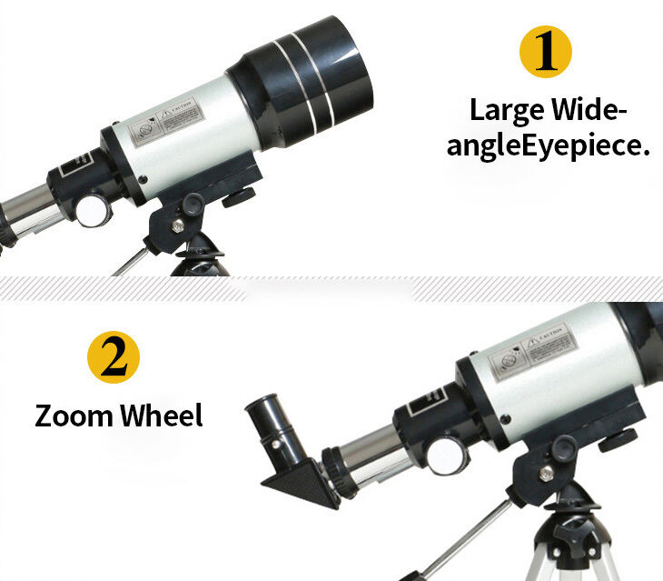 70mm Astronomical Refracter Telescope with Tripod And Finder Scope