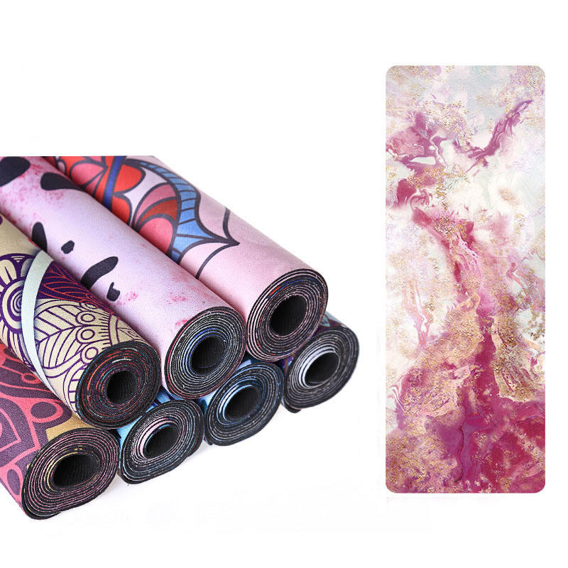 Wholesale Eco Friendly Suede and Natural Rubber or Tpe Yoga Mat