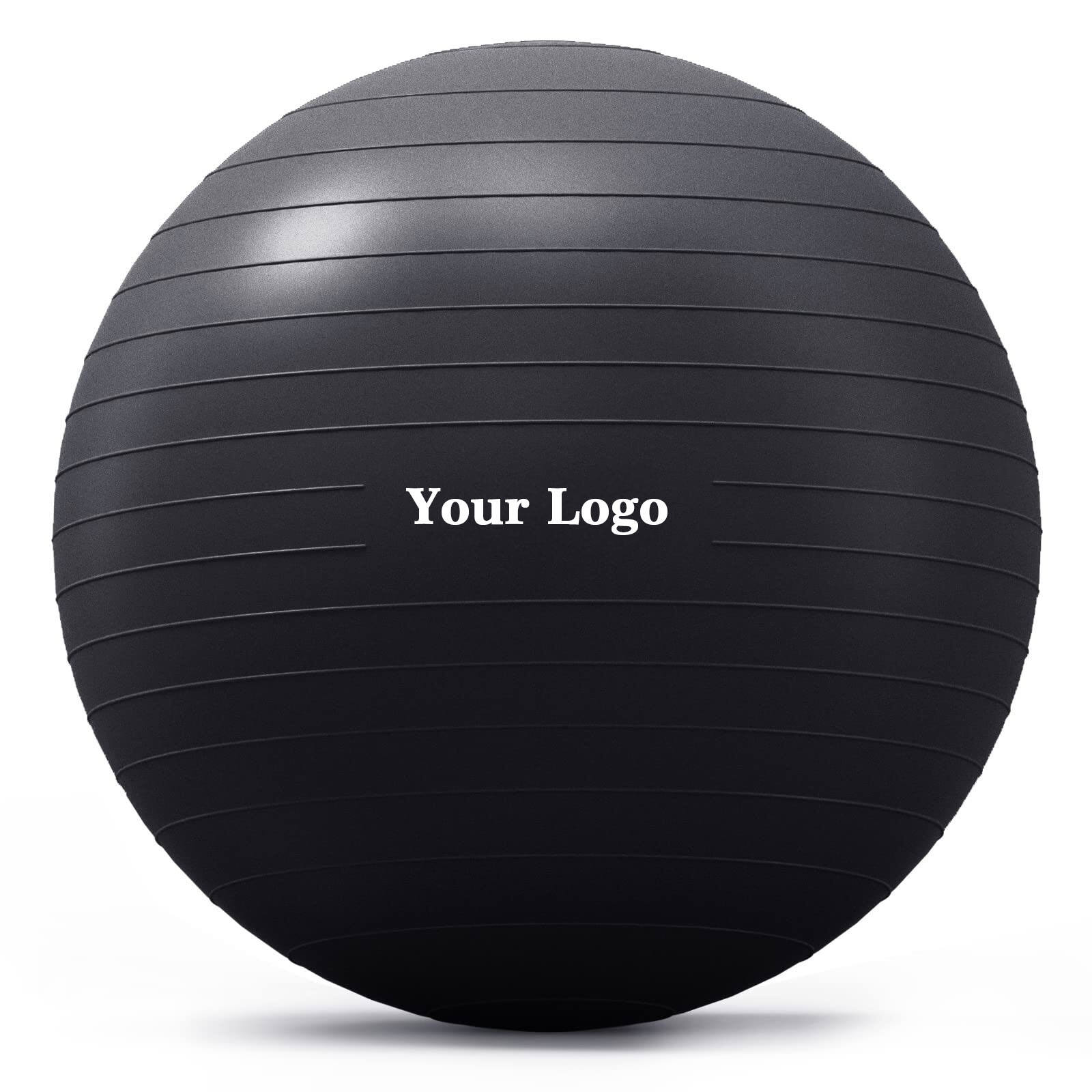 Pelota de equilibrio de yoga de PVC personalizada, antiestallidos, para ejercicios de gimnasia y estabilidad