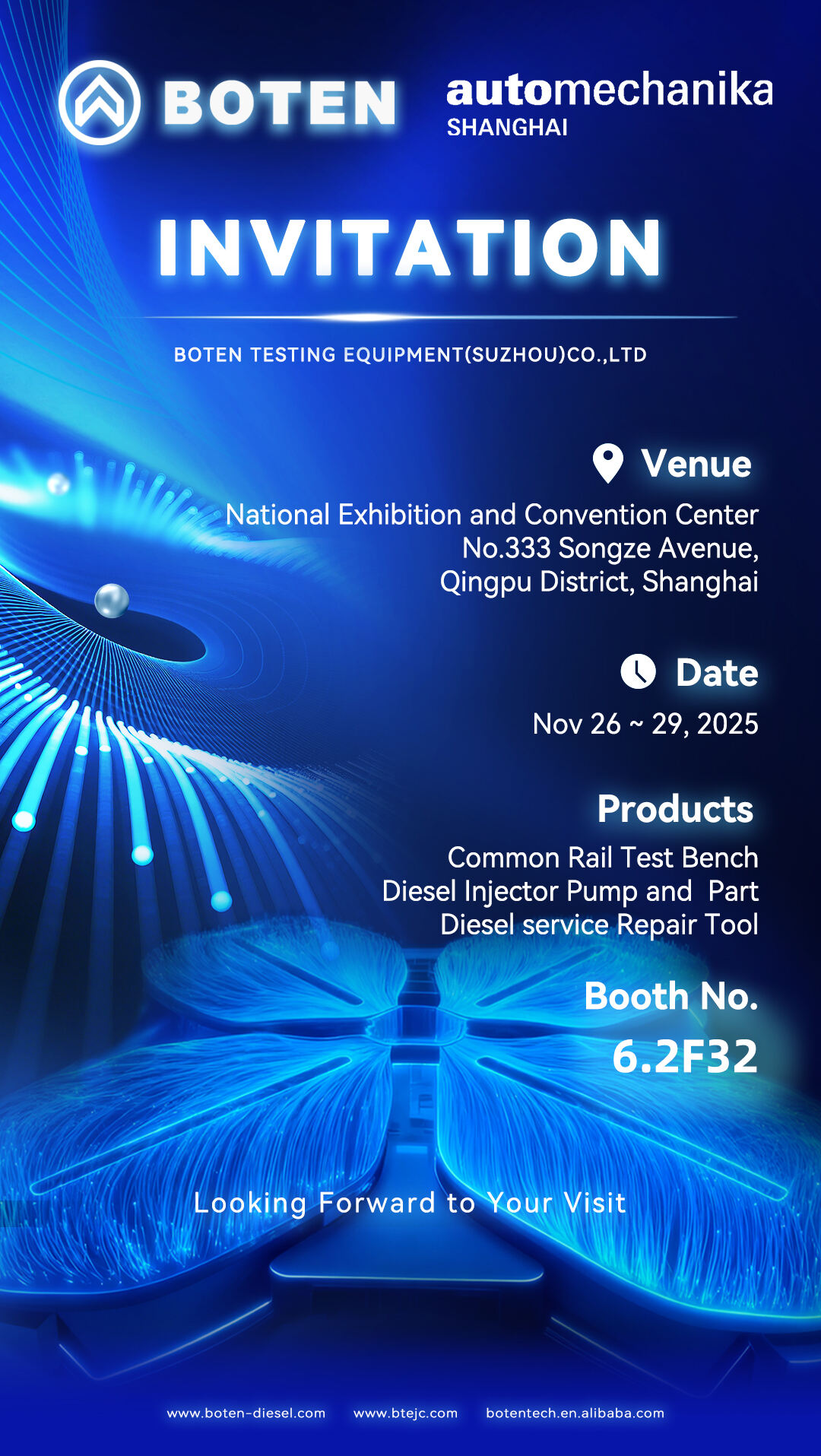 BOTEN приглашает вас на выставку Automechanika Шанхай 2025