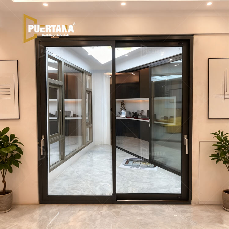 Thermal Break Aluminum Sliding Patio Door Lift Slide Door- Energy Efficient & Windproof Exterior Door for Villa