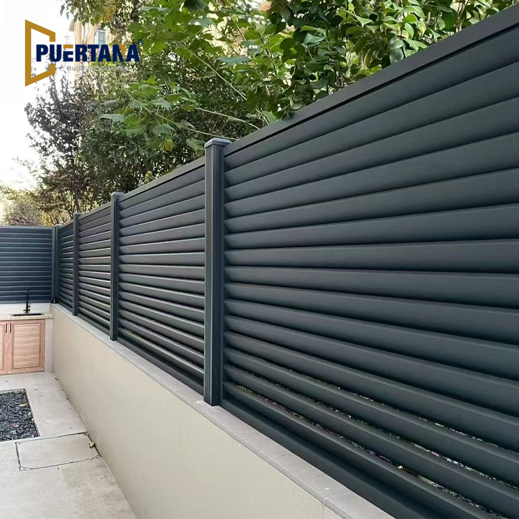 aanpasbare Horizontale Louver-vormpatronen Aluminiumhekken