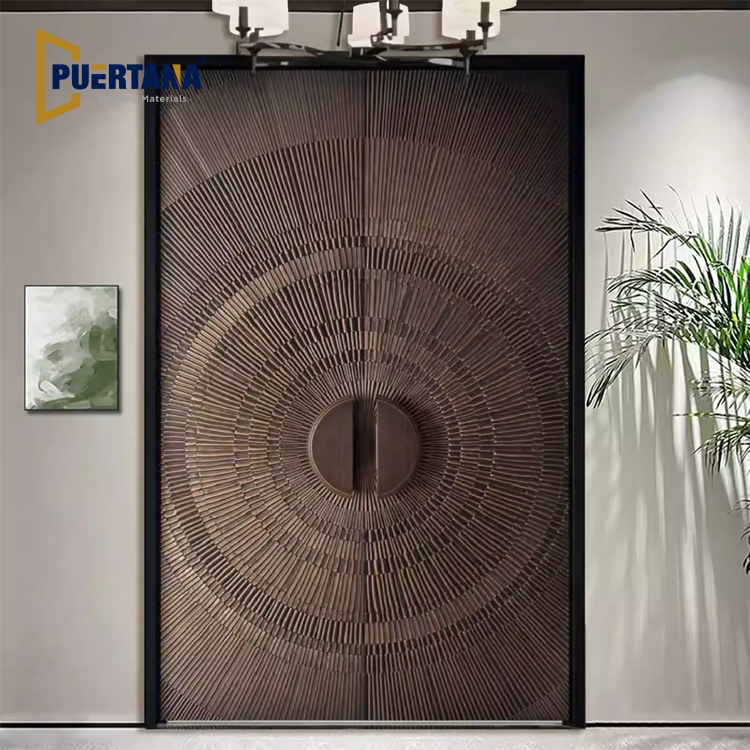 ‌SmartLock Aluminum Entry Door‌ - Fingerprint & App Control