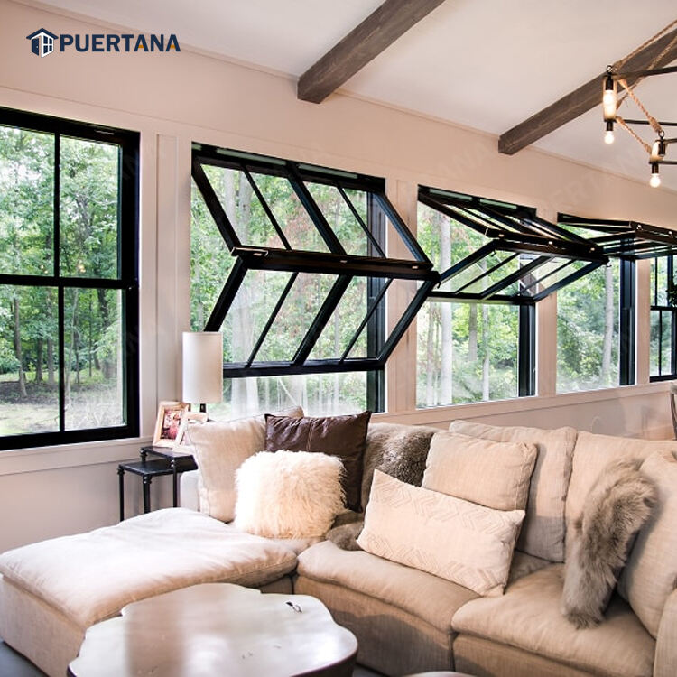 Fenêtre coulissante et pliante en aluminium à rupture thermique