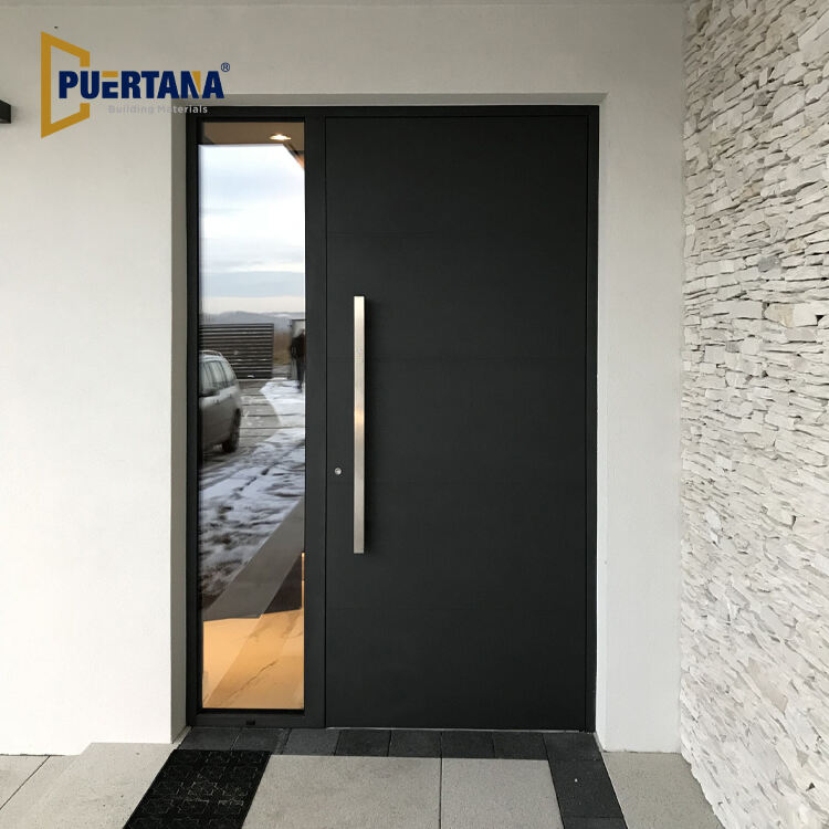 Simply Design Aluminum Pivot Front Door‌ - Weatherproof Magnetic Gasket