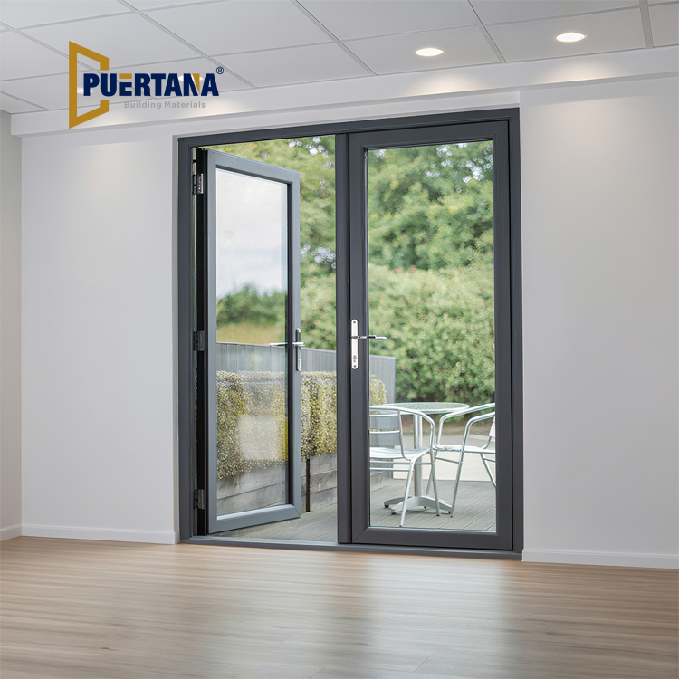 Stylish Exterior Aluminum French Glass Swing Doors: Illuminate Your Space with Natural Light