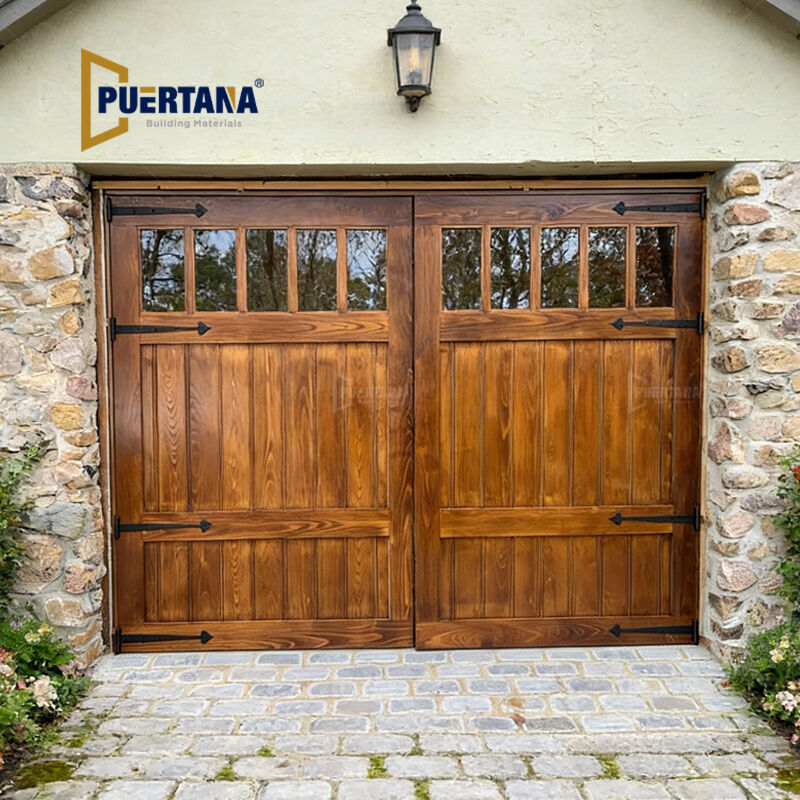 Custom Outswing Swinging Out Carriage House Barn Style Side-Hinged Wood Garage Doors