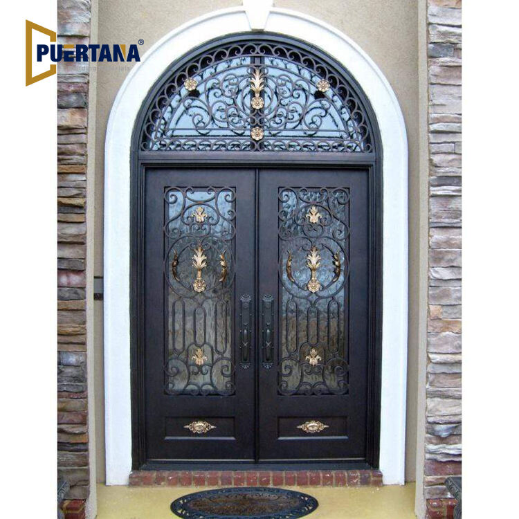 wrought iron entry door