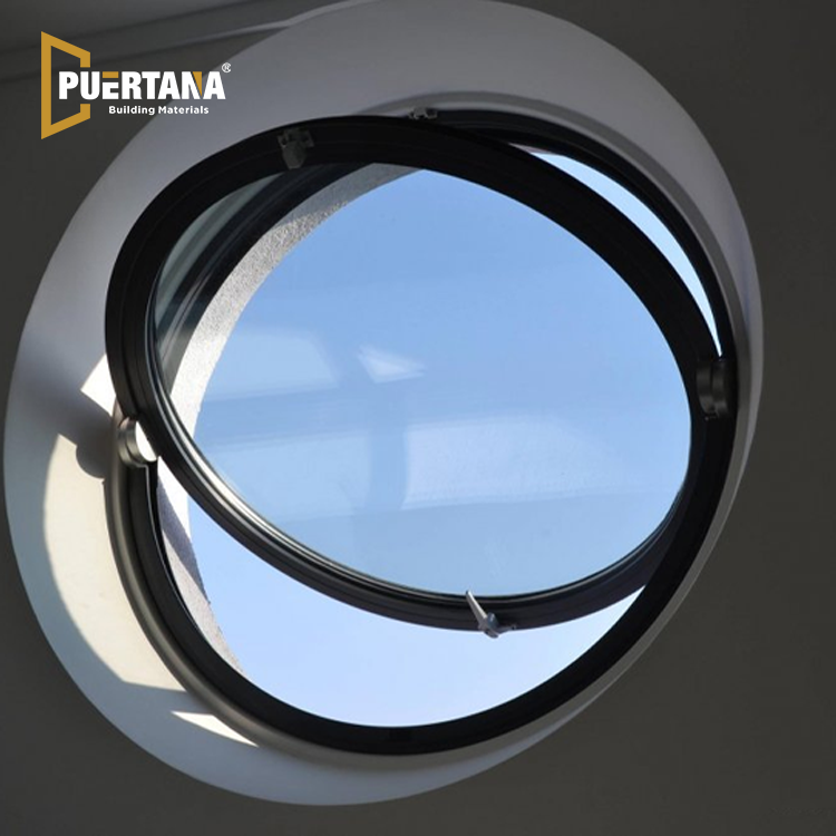 Aluminum Circular Window Aluminum Circle Round Vertical Pivot Window