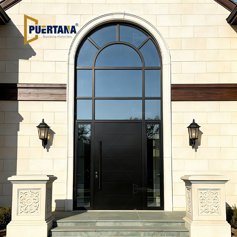 High Quality Custom Special Exterior Aluminum Front Entry Doors For Luxury House