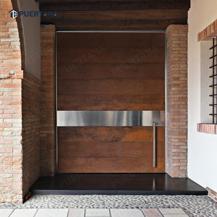 Aluminum Front Door with Smart Home Hub