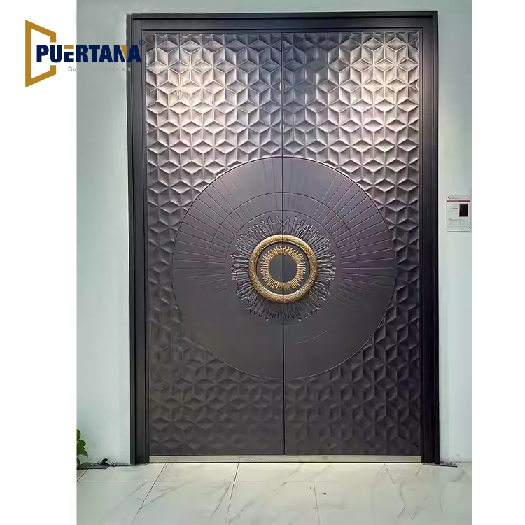 Cyberpunk-Style Aluminum Security Door‌ | Customizable RGB LED Lighting