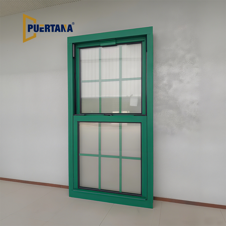 serie 83 Ventanas de Aluminio Simples y Dobles de Deslizamiento Vertical Ascendente