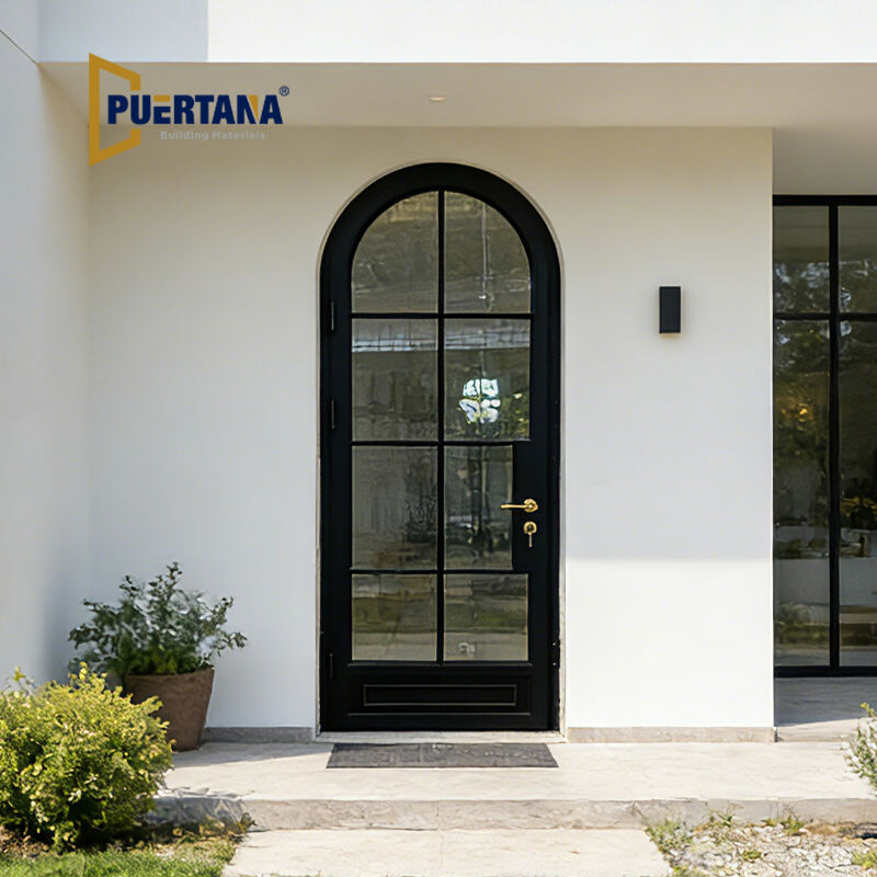 أبواب متأرجحة زجاجية من الألومنيوم برأس مقوس مقاومة للعوامل الجوية: مصممة لجميع الفصول مع حماية لا تضاهى