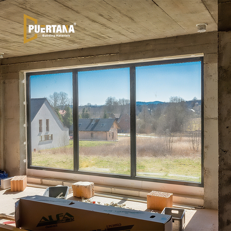 Ventanas grandes Ventana panorámica de vidrio Ventana fija de piso a techo