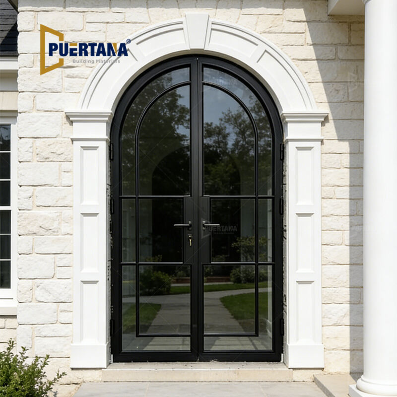 Arched Top Premium Aluminum Hinged Casement French Door – Durable & Weather-Resistant