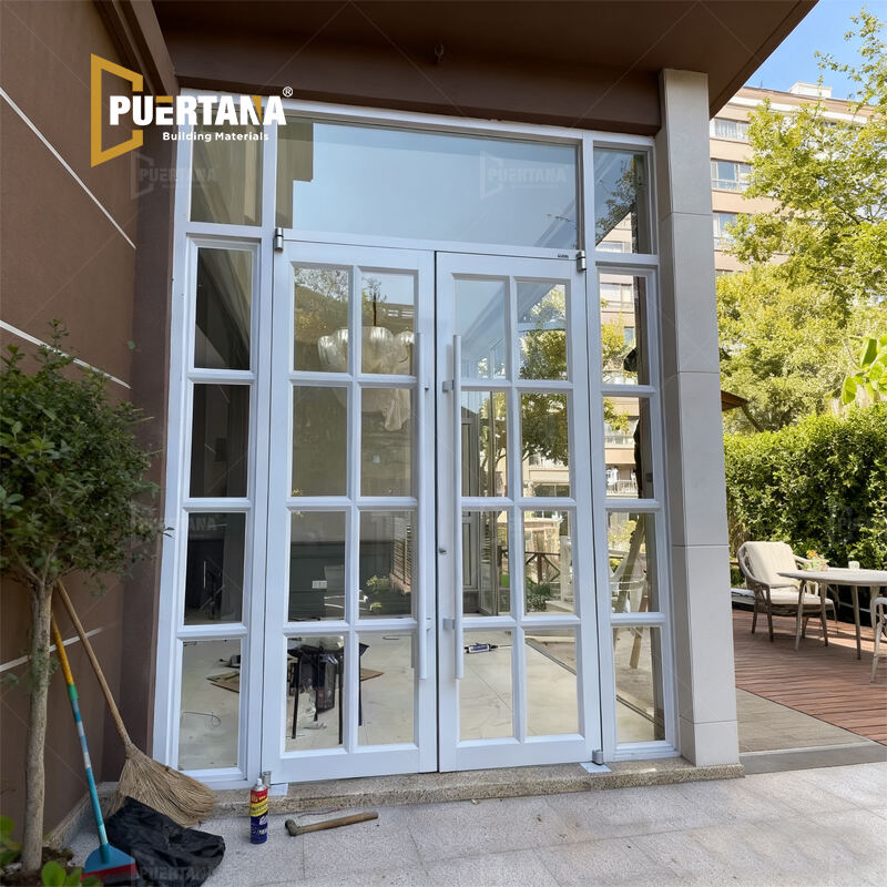 Commercial Aluminum Automatic KFC Entrance Door Spring Floor Shop Front Door