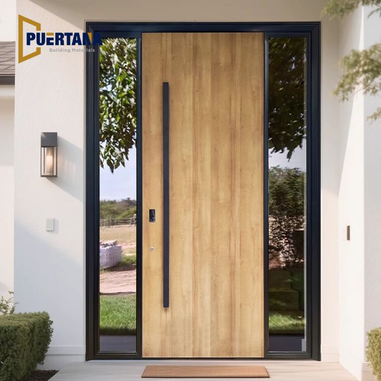 Aluminum Clad Front Door - Woodgrain Finish Available