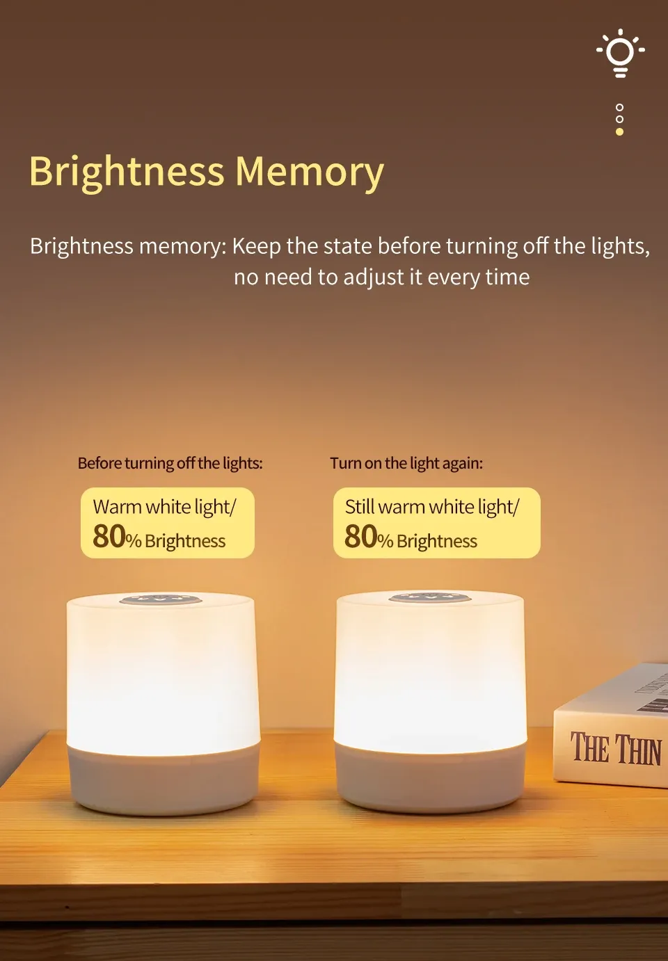 remote control switch rechargeable three colors lights bedroom portable table bedside night lamp-48