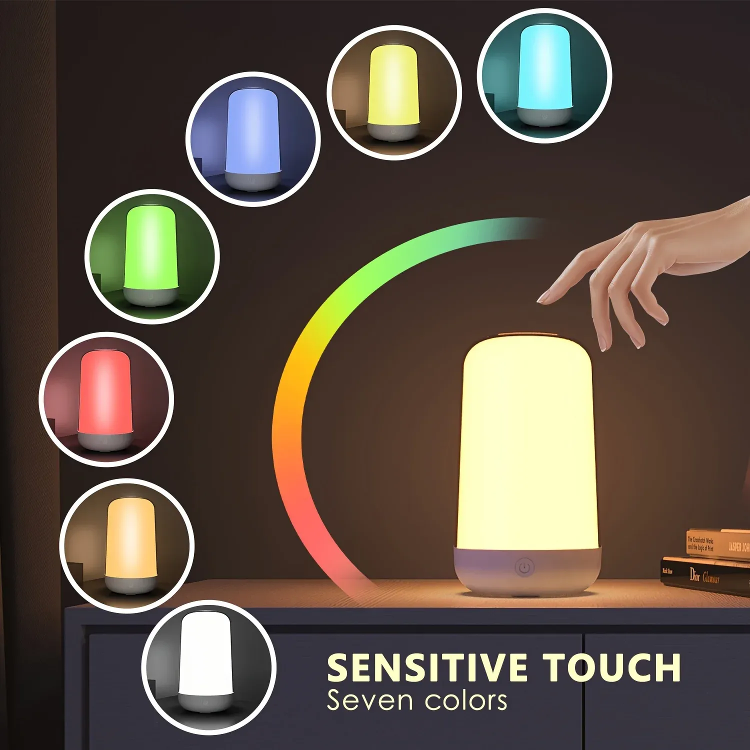 smart led kids night light rgb dimmable touch light app control music synchronization usb charging for bedroom bedside game room-42