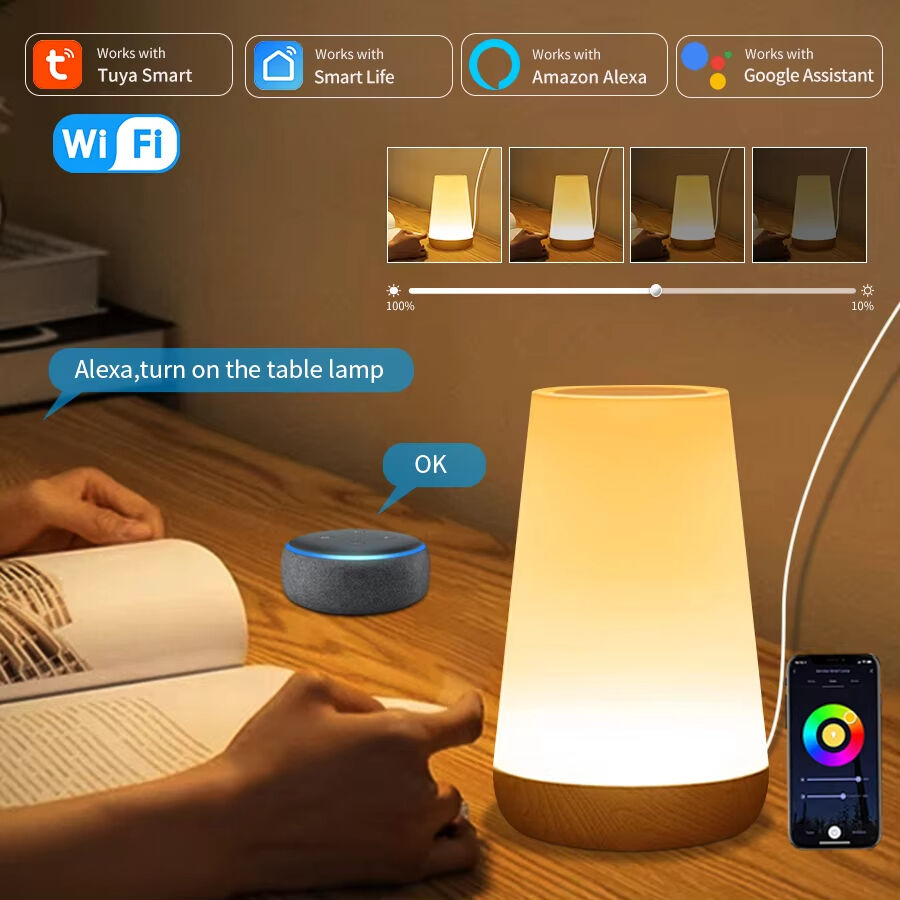 Tuya WiFi Slimme Tafellamp Dimbaar App Stemcontrol Desk Lamp