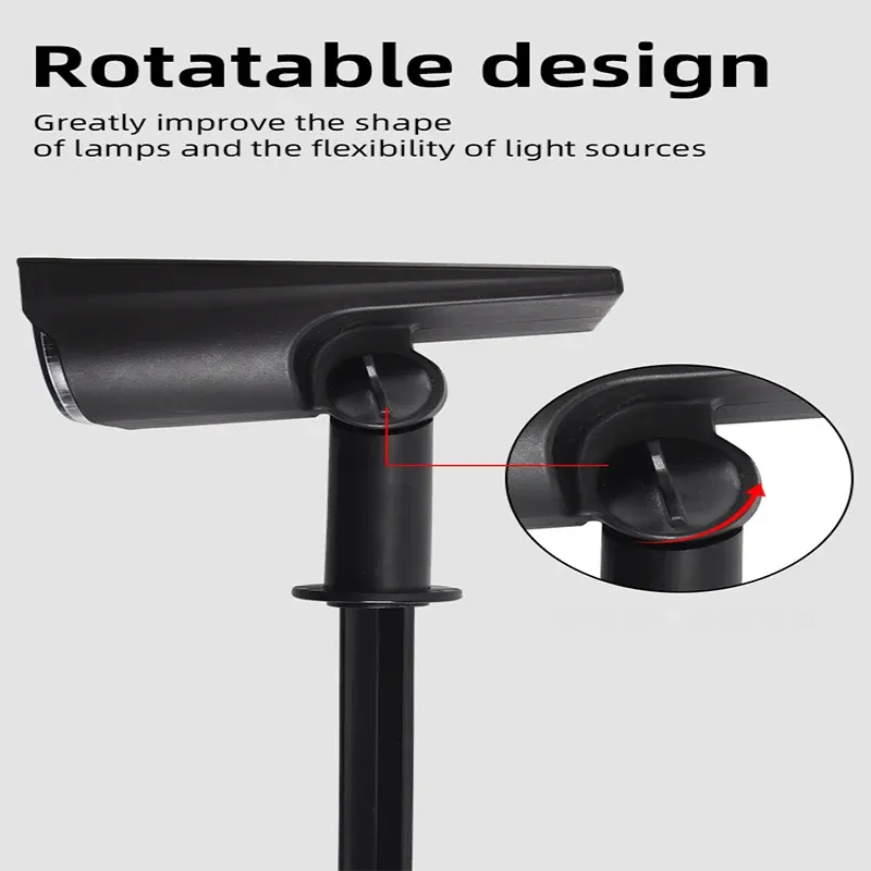 solar powered 7led lamp adjustable solar spotlight in ground ip65 waterproof landscape wall light -43