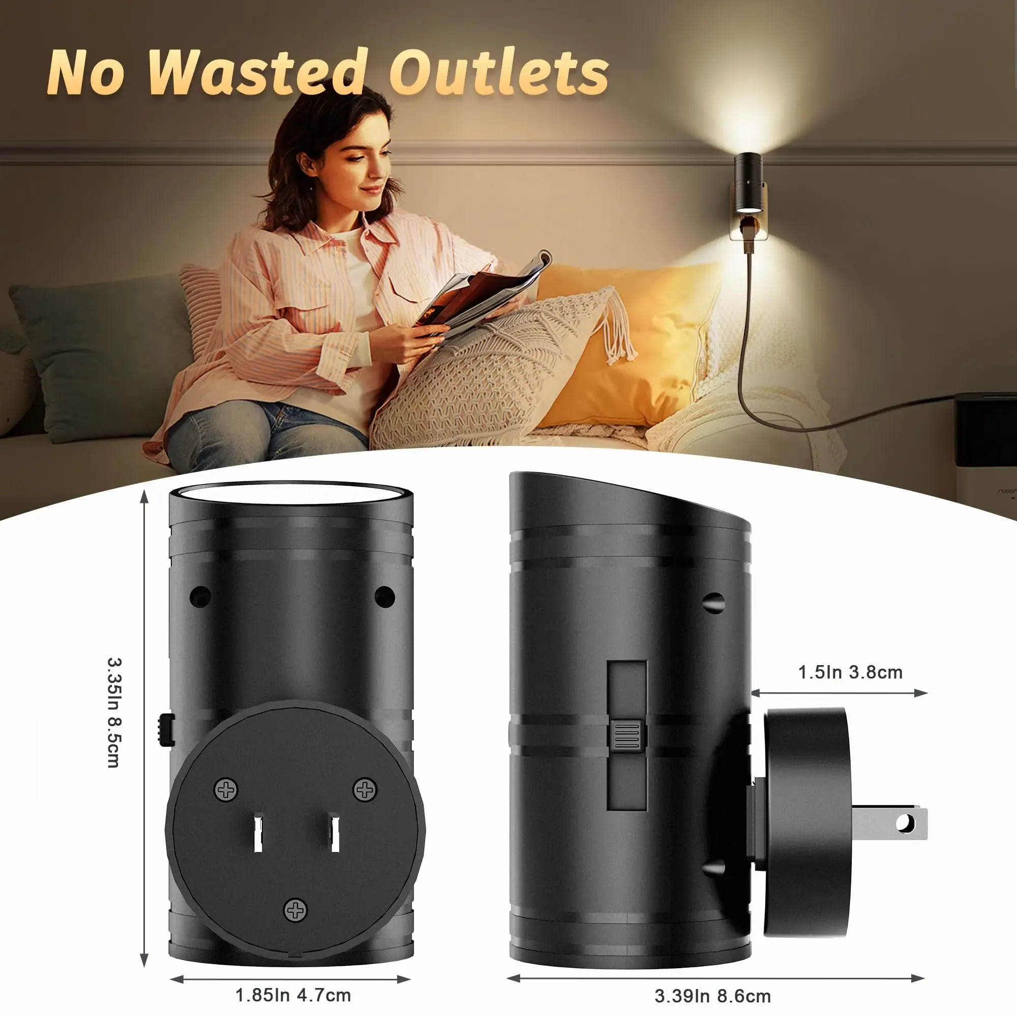 led night light plug in smart sensor light dimmable wall lamp for home aisle wc hallway stair kitchen bedroom night lamp-47